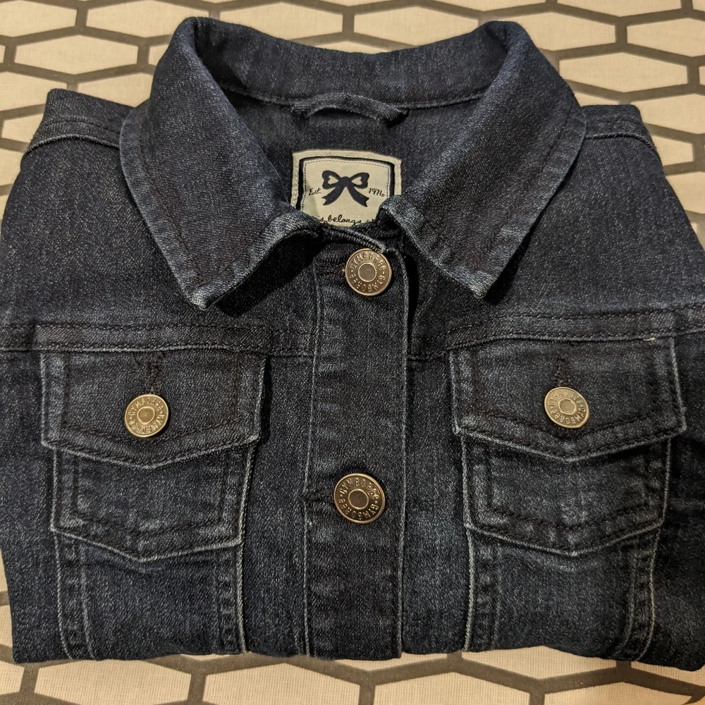 Gymboree denim jean jacket girls size small 5/6